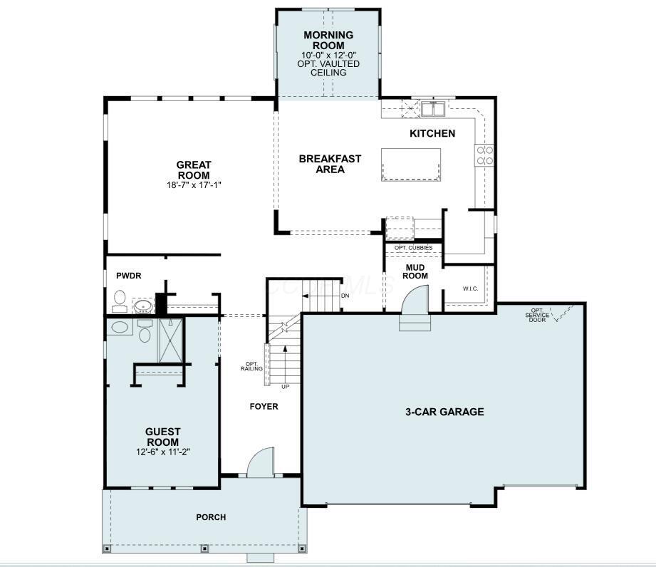 3387 Logsdon Loop Delaware, OH 43015 - Photo 63 of 64 First Floor Floorplan