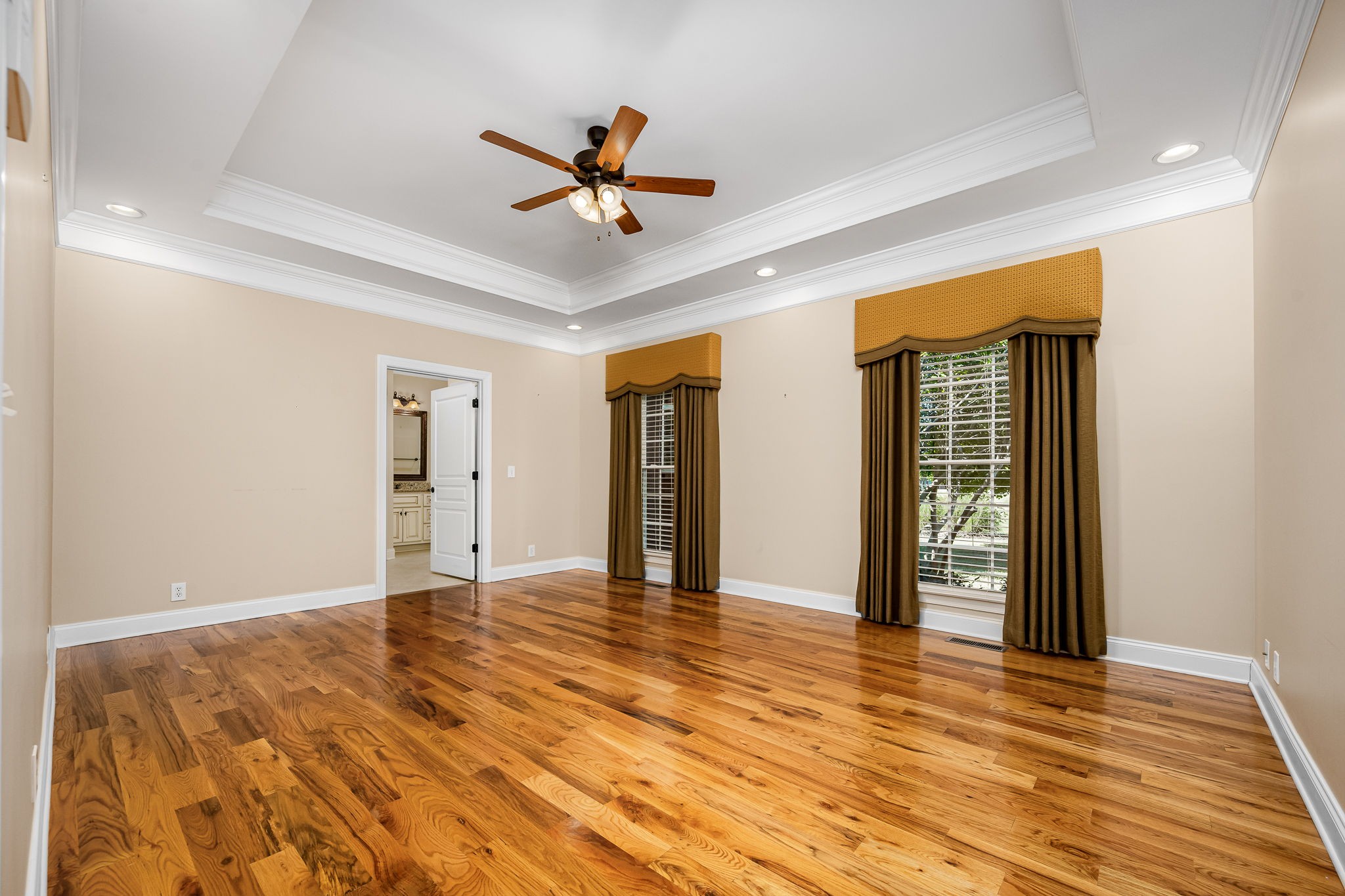 2101 Stratford Road Murfreesboro, TN 37129 - Photo 30 of 54 a view of empty room with wooden floor and fan
