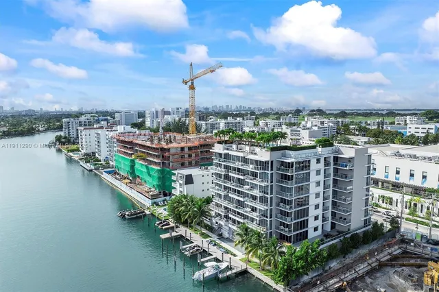 a view of a city with tall buildings