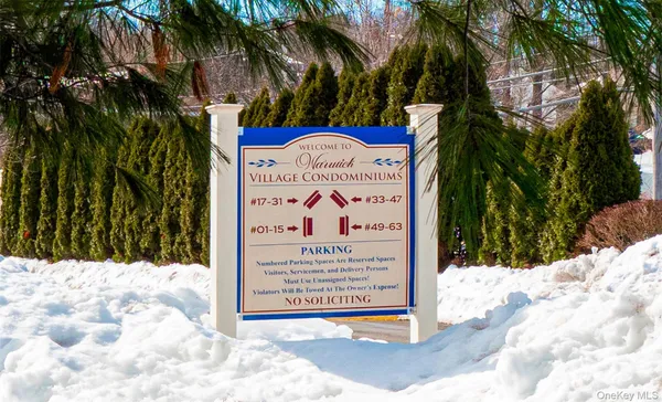 a view of outdoor space with sign board
