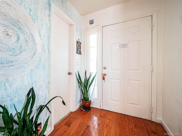 a view of a potted plant in a bathroom