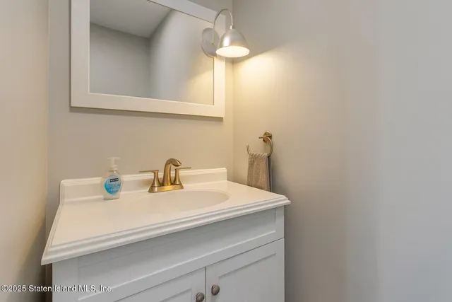 a view of an empty room with a balcony