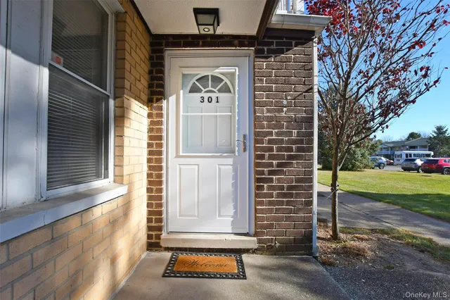 a view of a door of the house