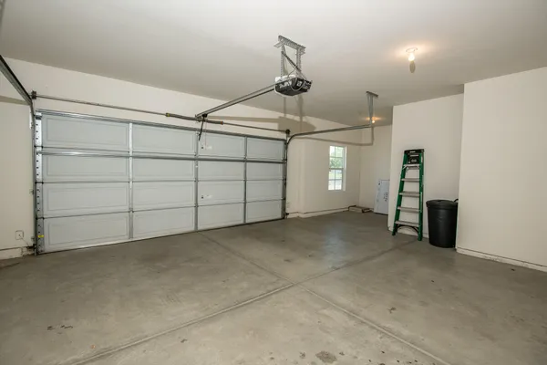 a view of a garage