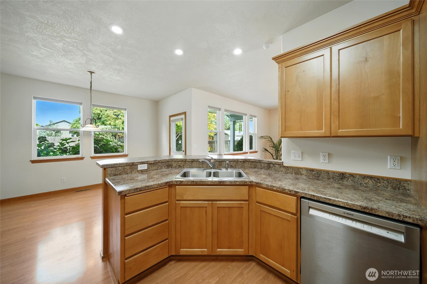 1931 Gemstone Drive Walla Walla, WA 99362 - Photo 17 of 40 a kitchen with a sink stove and microwave