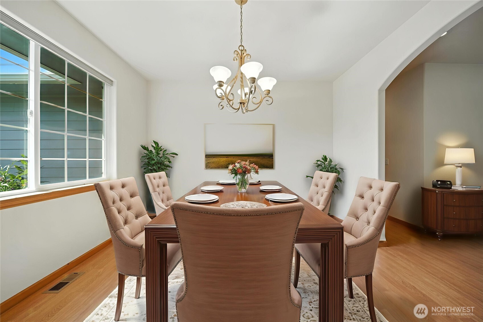 1931 Gemstone Drive Walla Walla, WA 99362 - Photo 7 of 40 a view of a dining room with furniture window and wooden floor