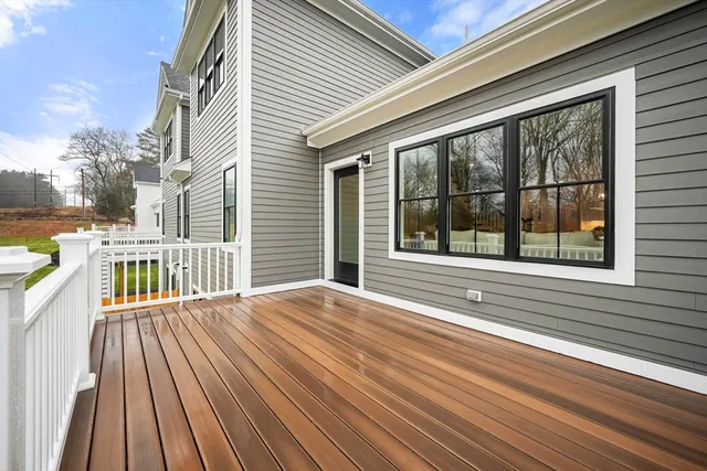 a view of a house with a large window