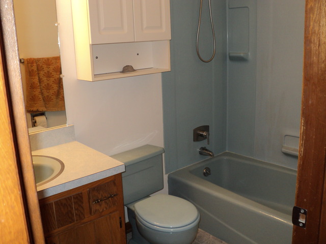 623 Northgate Road, Unit 623 New Lenox, IL 60451 - Photo 8 of 9 a bathroom with a sink a toilet and shower