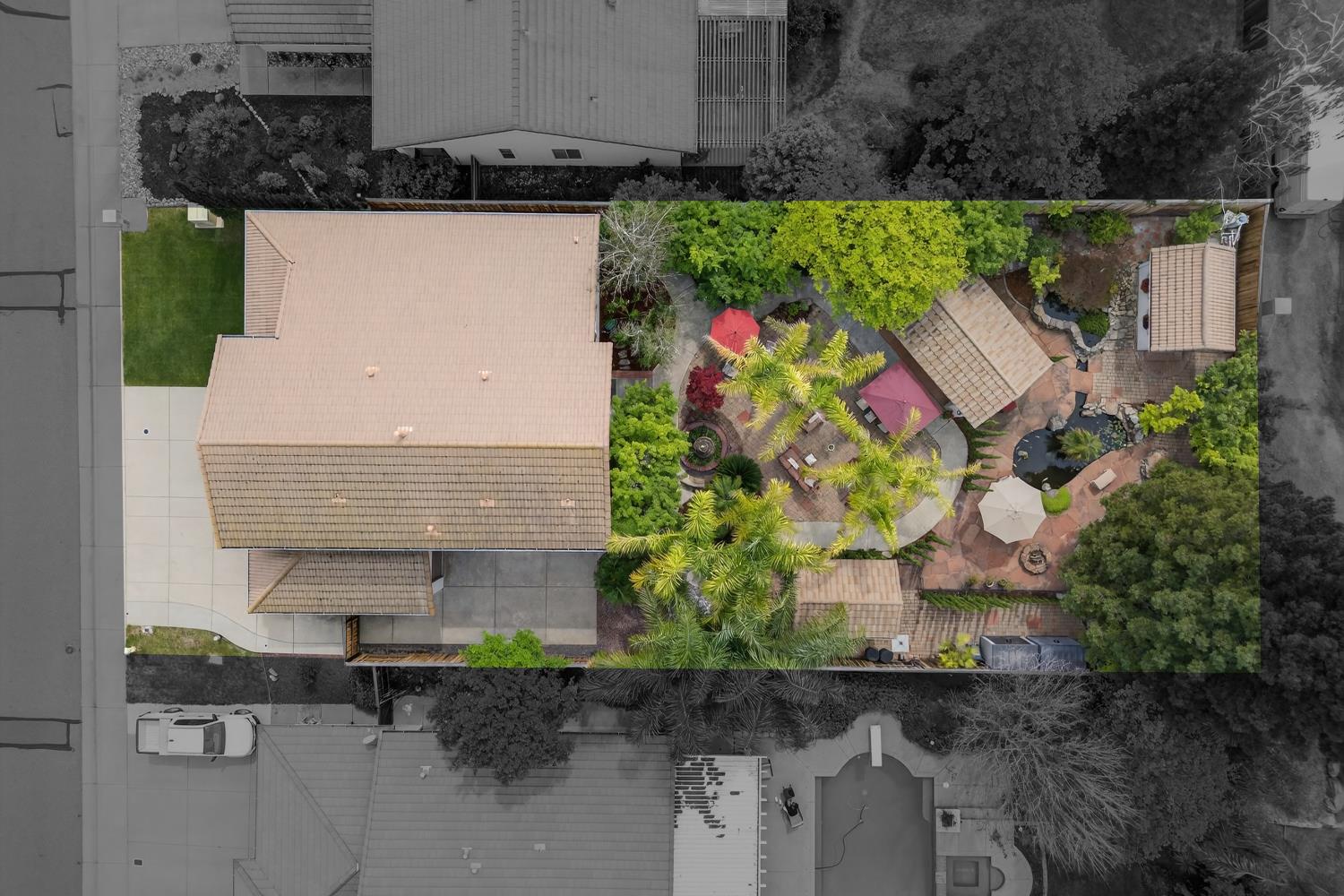 1203 Halidon Way Folsom, CA 95630 - Photo 95 of 98 an aerial view of a house with a yard