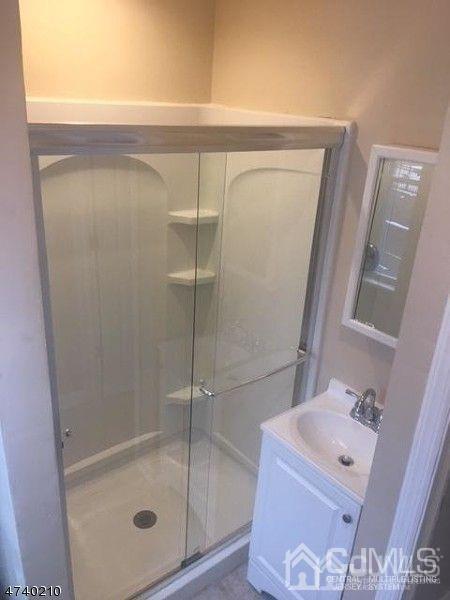 112 East Street Bound Brook, NJ 08805 - Photo 23 of 28 a bathroom with a shower a mirror and a sink