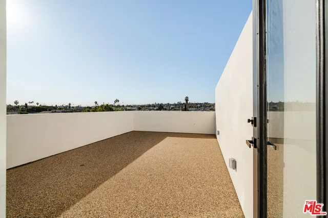 a view of balcony with lake and ocean view