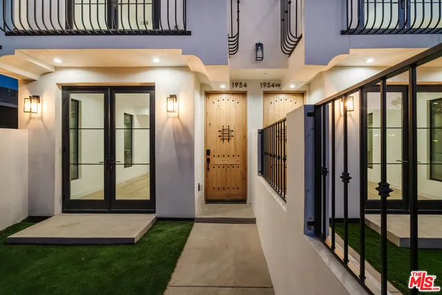 a view of a entryway of a house