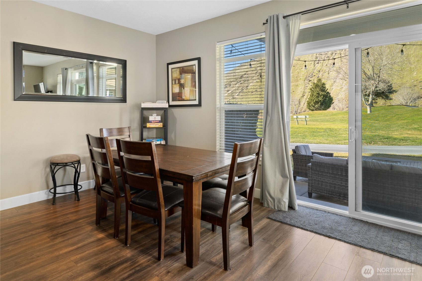 23041 Sunserra Loop Quincy, WA 98848 - Photo 13 of 38 a view of a dining room with furniture window and wooden floor