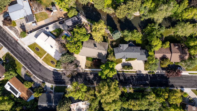 1365 Sumac Drive Logan, UT 84321 - Photo 57 of 66 Aerial view of a residential neighborhood featuring established homes and abundant mature trees