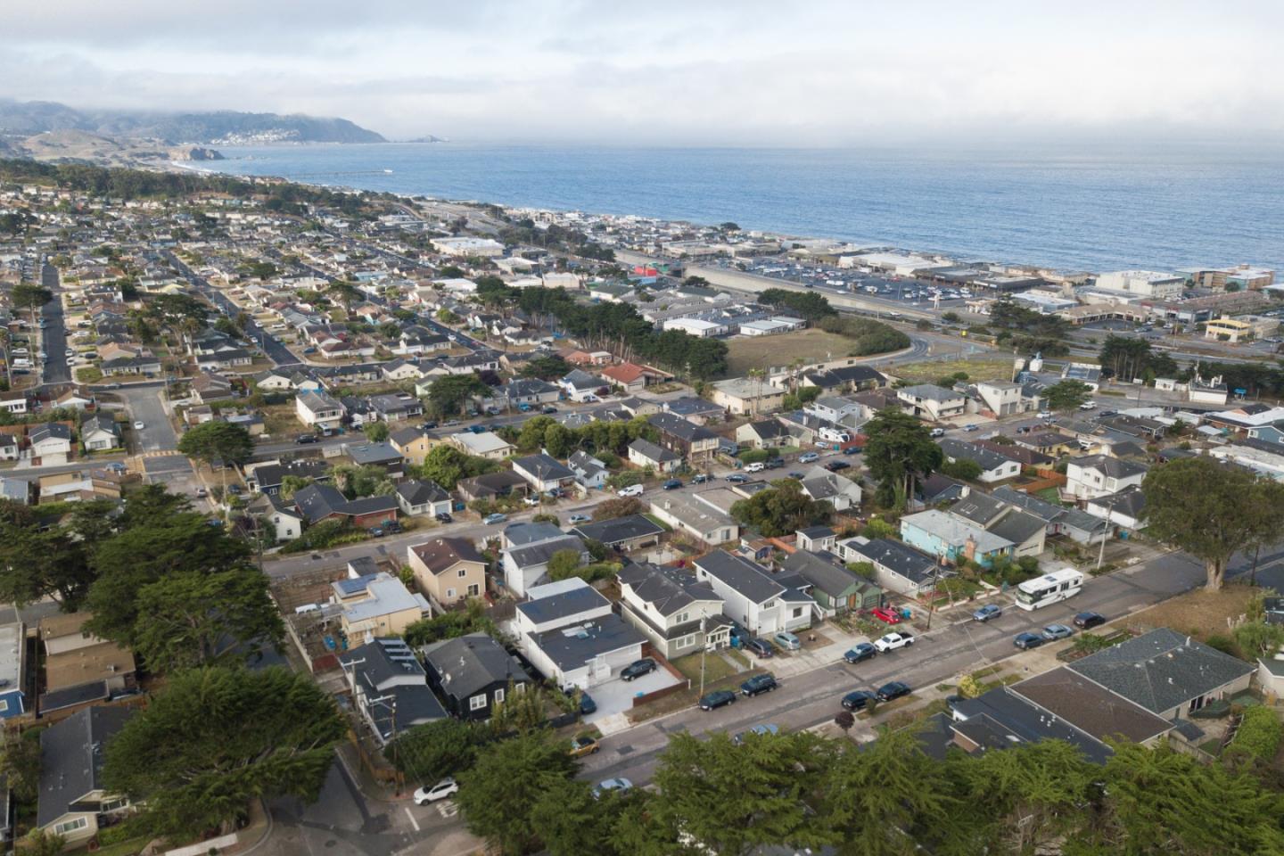 301 Channing Way Pacifica, CA 94044 - Photo 56 of 68 an aerial view of residential building with parking space