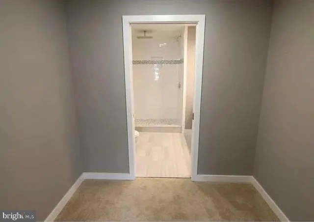 an empty room with window