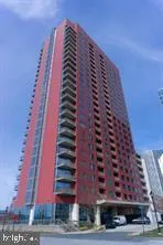 a city view with tall buildings