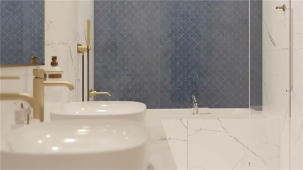 a bathroom with a sink