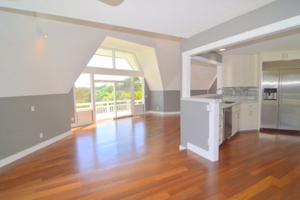 4624 Kuli Road Kalaheo, HI 96741 - Photo 4 of 25 a view of a kitchen with wooden floor and a kitchen
