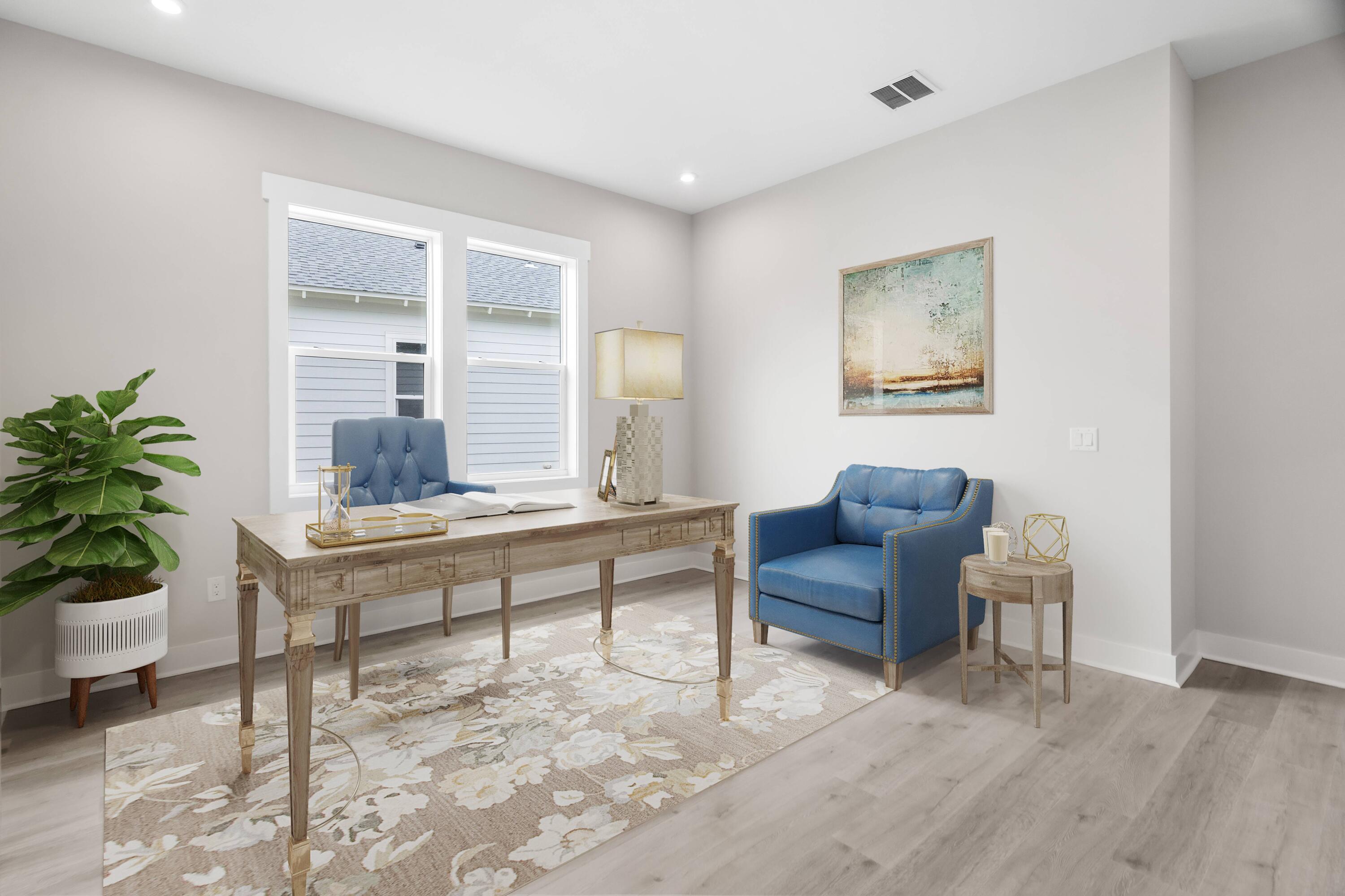 30 River Rise Way Inlet Beach Inlet Beach, FL 32461 - Photo 25 of 61 a living room with furniture and a potted plant
