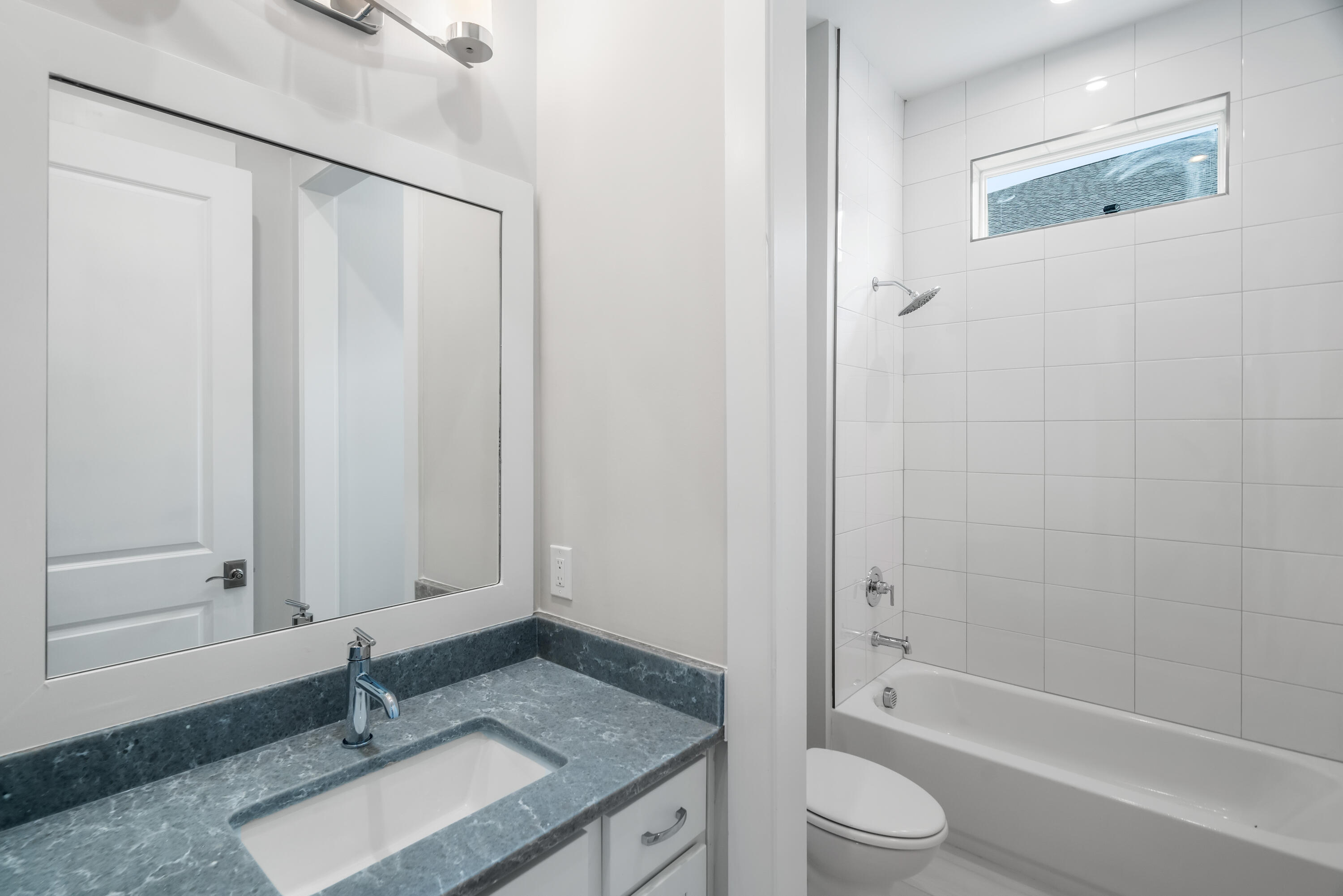 30 River Rise Way Inlet Beach Inlet Beach, FL 32461 - Photo 29 of 61 a bathroom with a granite countertop sink toilet and shower