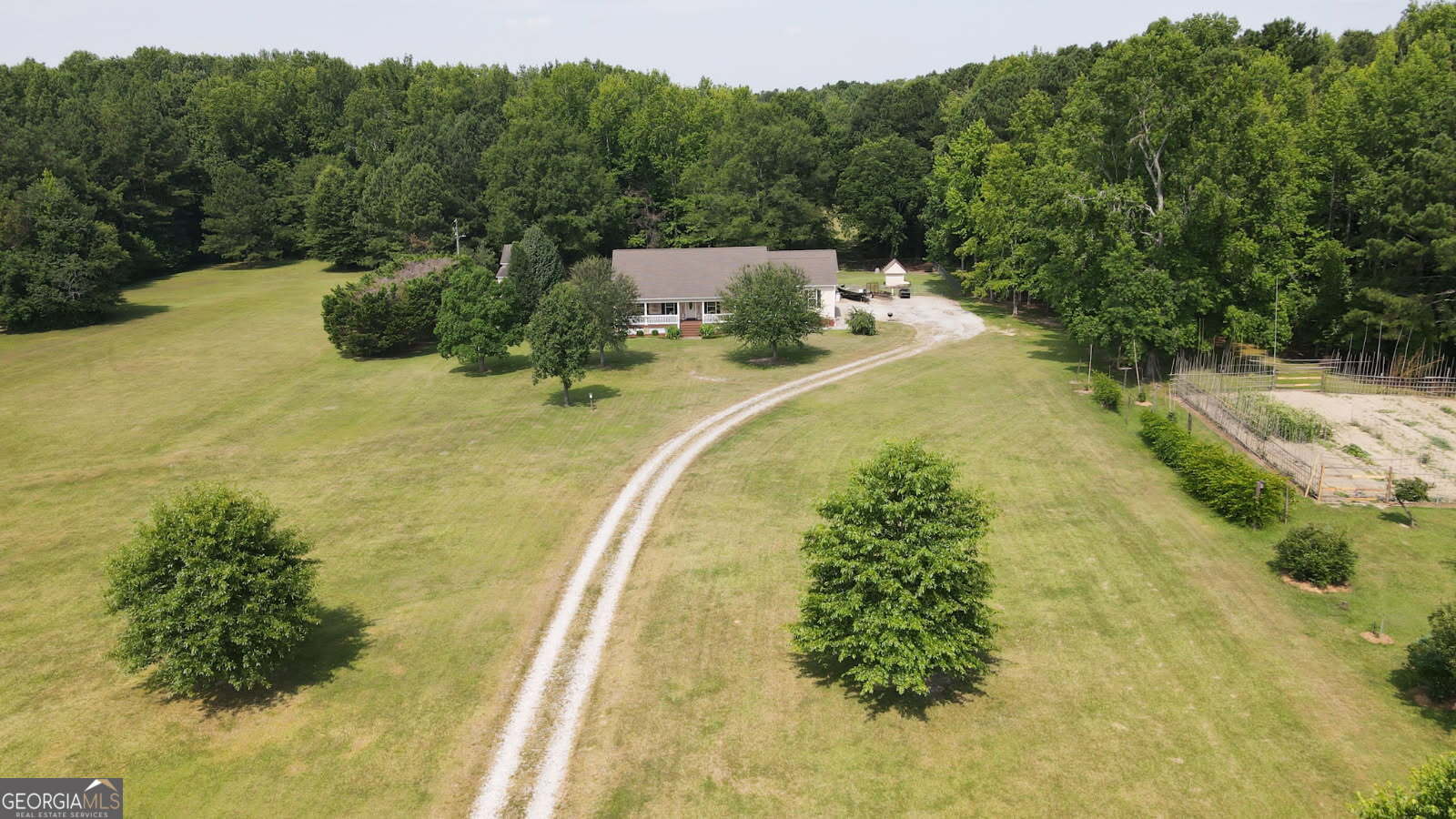 1881 Beeks Road Williamson, GA 30292 - Photo 3 of 32 a view of a swimming pool with a yard