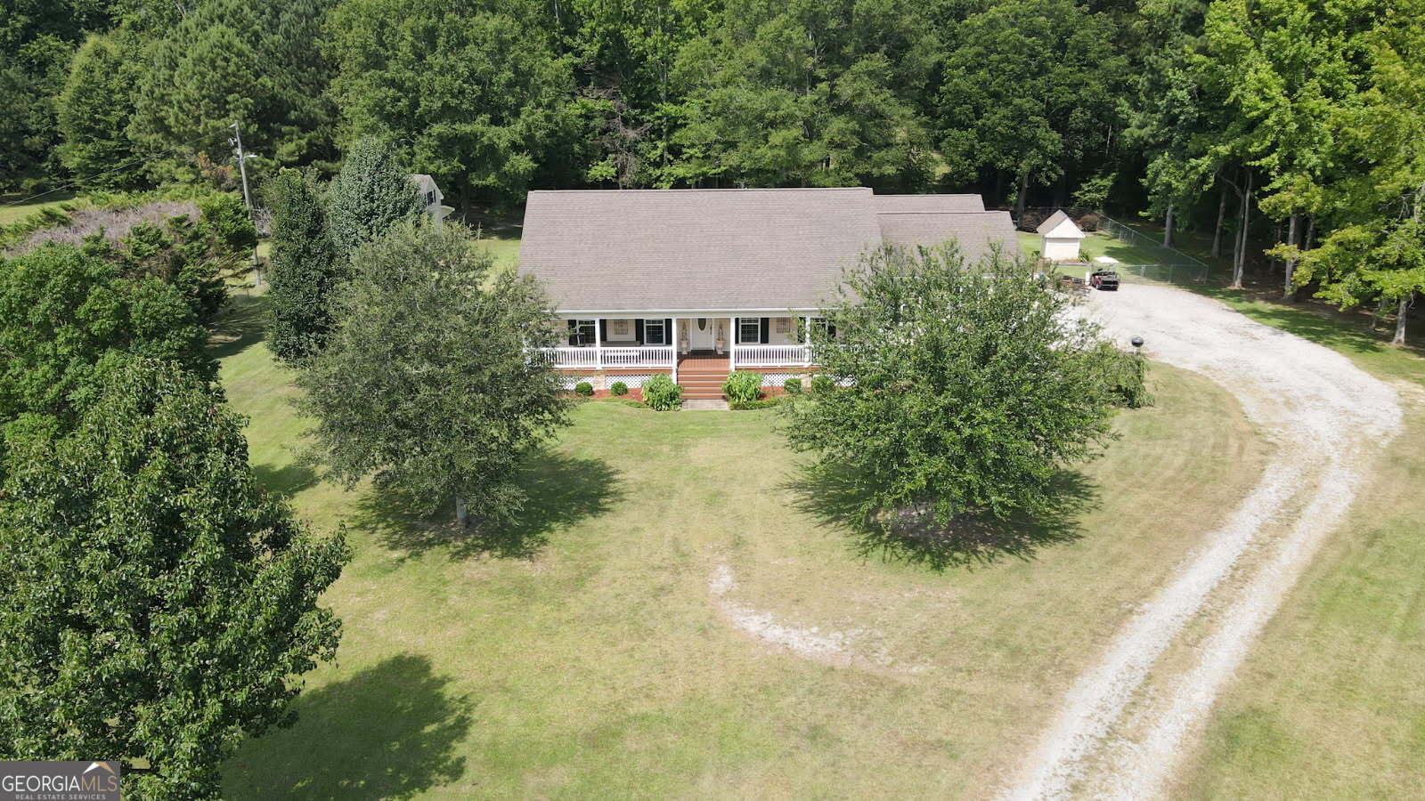 1881 Beeks Road Williamson, GA 30292 - Photo 6 of 32 an aerial view of a house