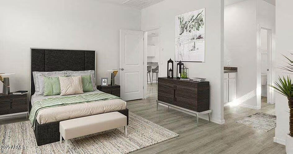 25200 North 151st Drive, Unit 5 Surprise, AZ 85387 - Photo 5 of 14 a bedroom with a bed and a television