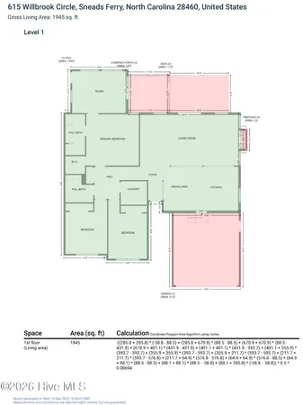 $674,900 | 615 Willbrook Circle, Sneads Ferry, NC 28460