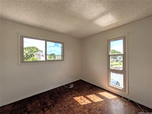 an empty room that has a window