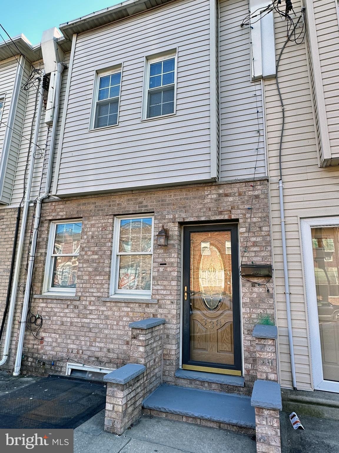 a front view of a house