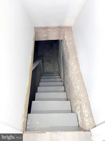 a view of a row of shower