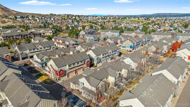an aerial view of a city