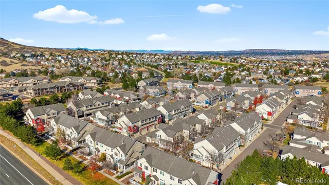 an aerial view of a city