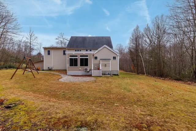a view of a wooden bridge