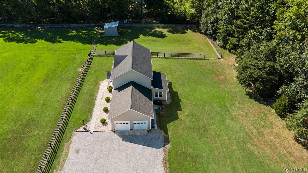 12811 Riverway Road Chesterfield, VA 23838 - Photo 46 of 50 an aerial view of a house with a garden and swimming pool