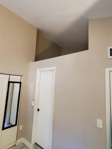 a view of a bathtub in bathroom