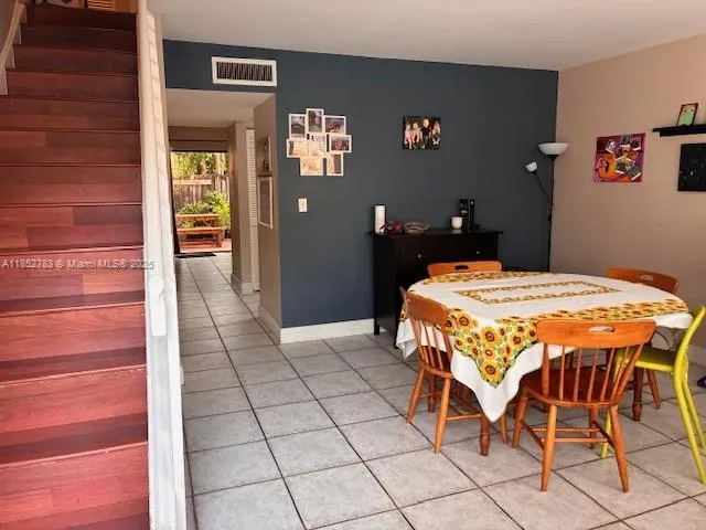 a living room with a large window