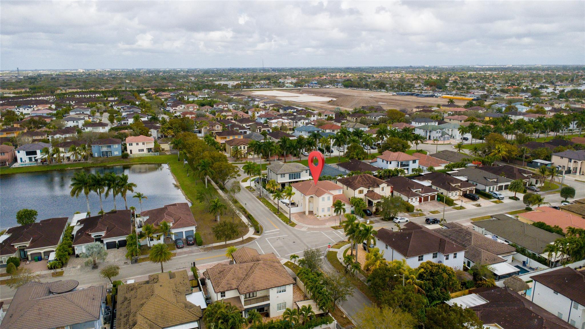 8891 Northwest 178th Lane Hialeah, FL 33018 - Photo 41 of 42 an aerial view of residential houses with outdoor space