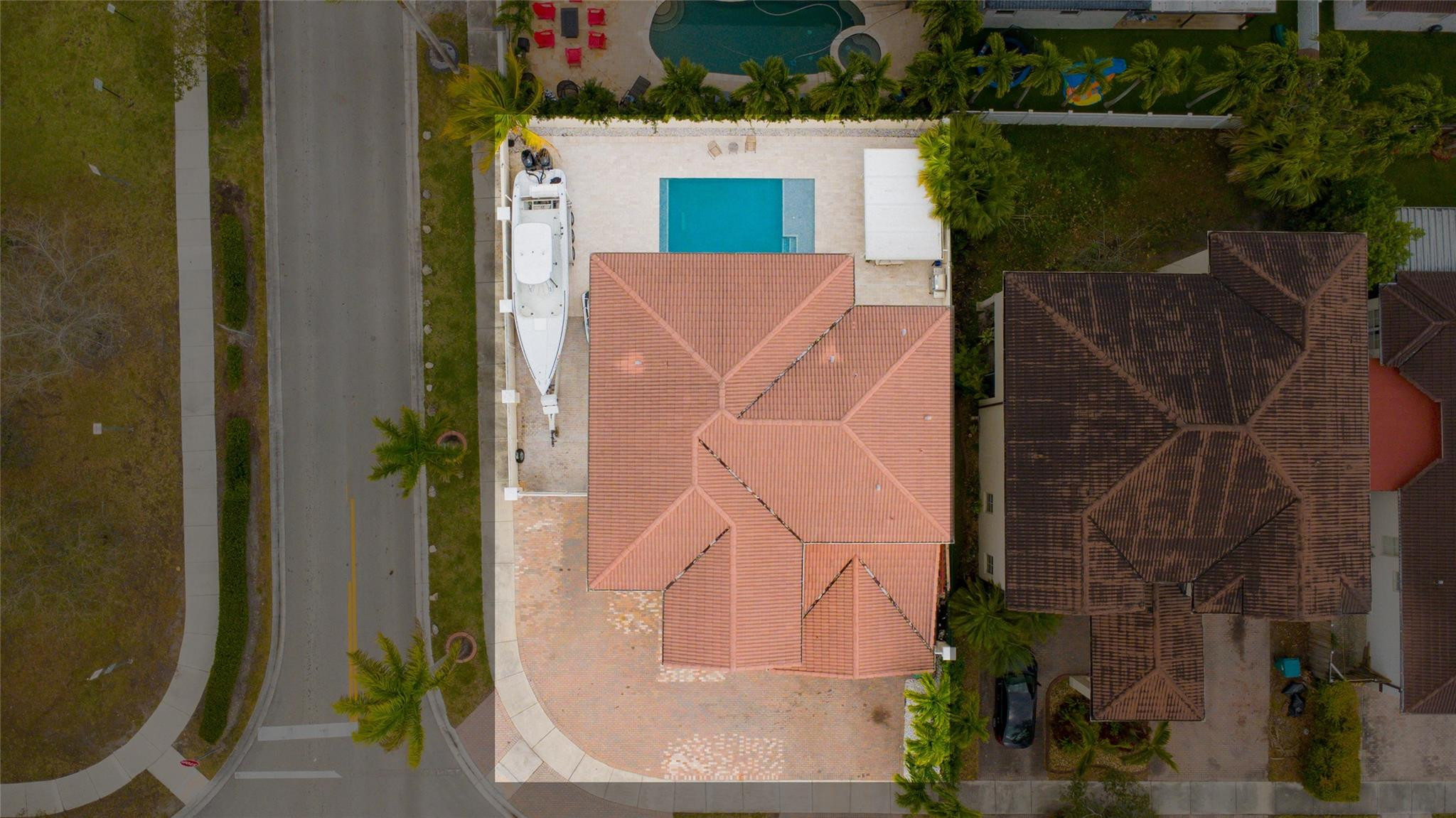 8891 Northwest 178th Lane Hialeah, FL 33018 - Photo 42 of 42 an aerial view of a house with a yard