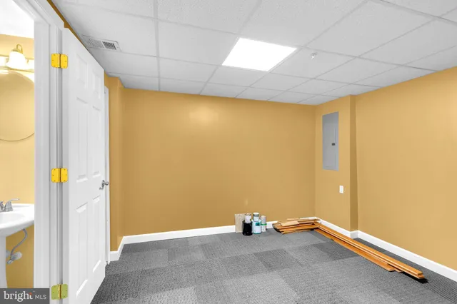 a view of a room with a wardrobe space