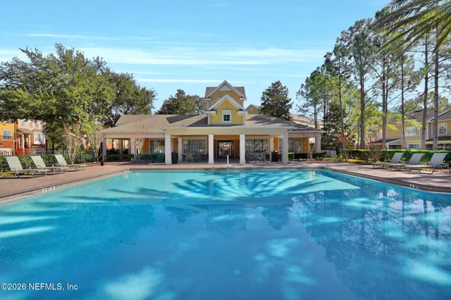 a view of outdoor space with seating space