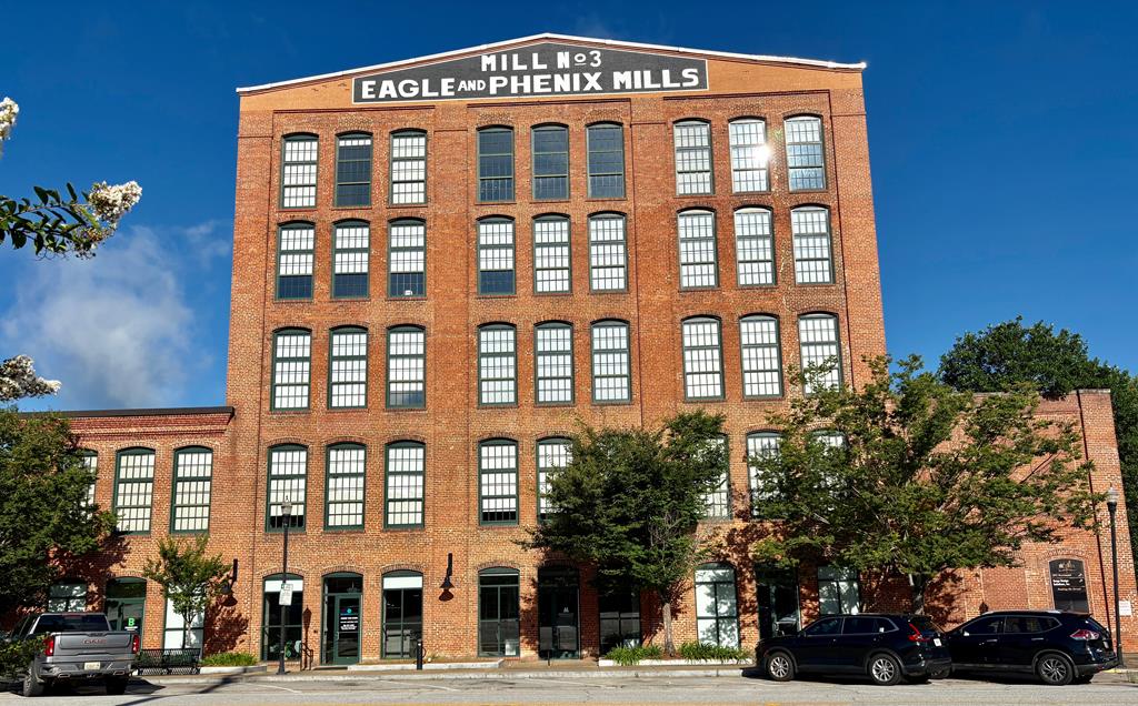 a front view of a building