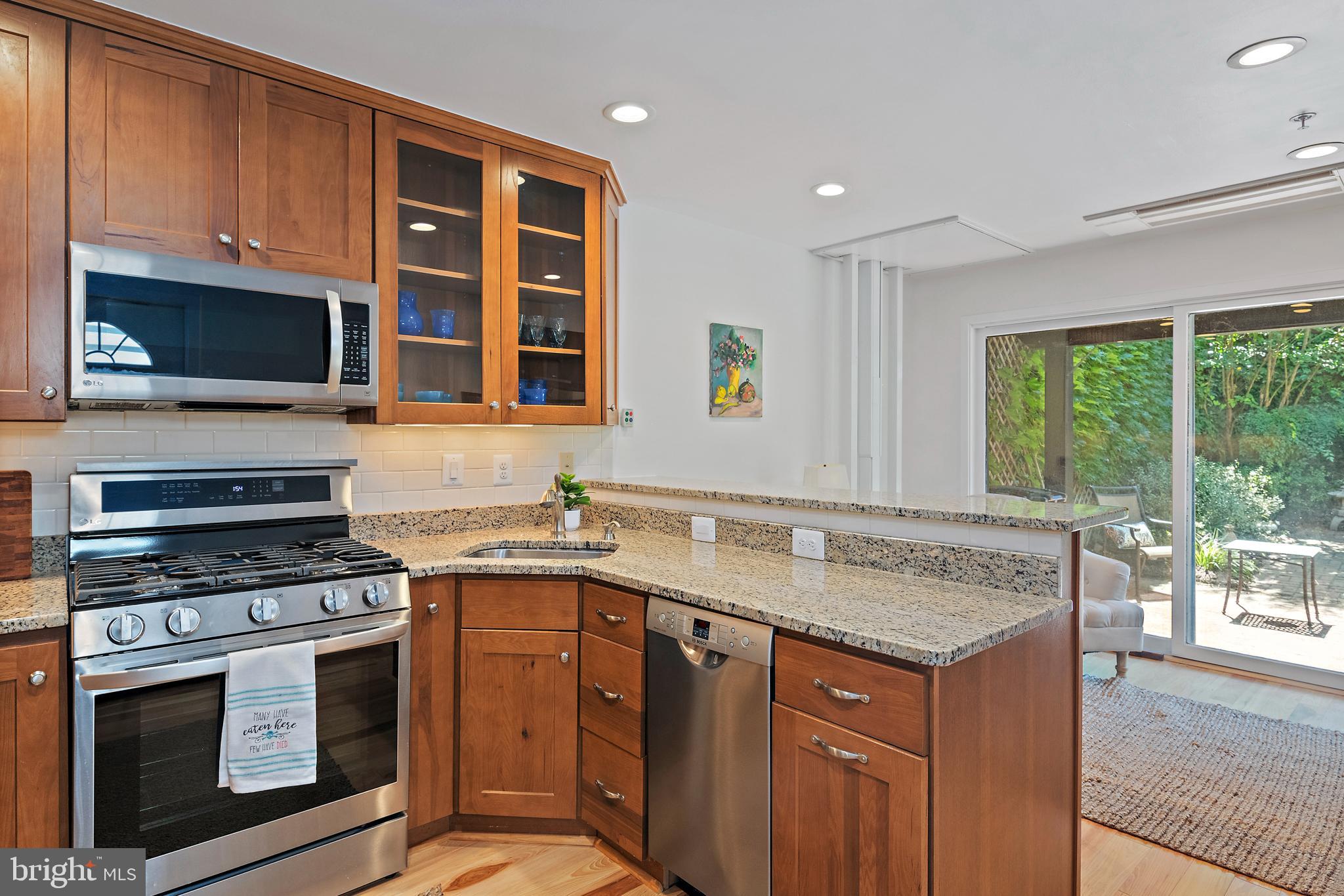 237 Hanover Street Annapolis, MD 21401 - Photo 22 of 48 a kitchen with a stove a sink and a microwave