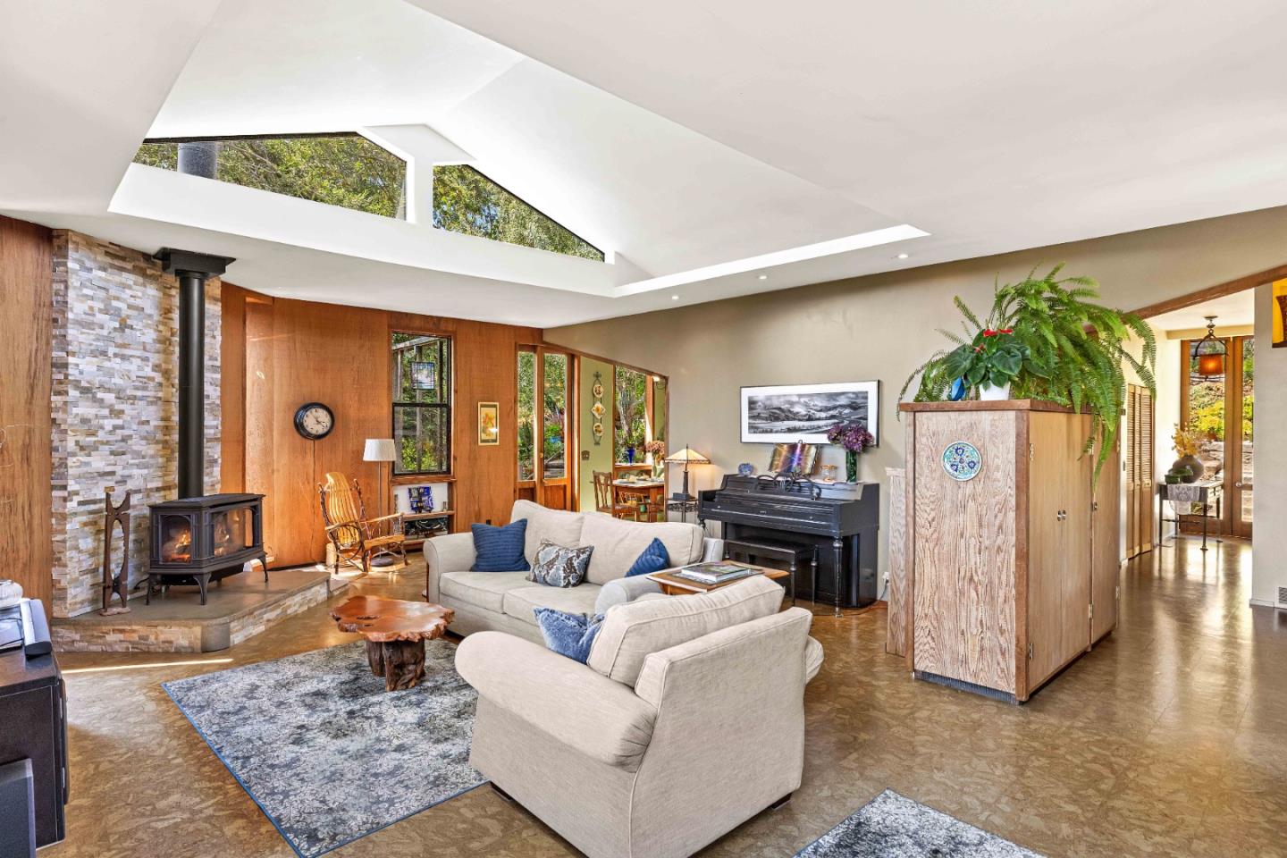 3405 Rio Road Carmel, CA 93923 - Photo 14 of 40 a living room with furniture and wooden floor