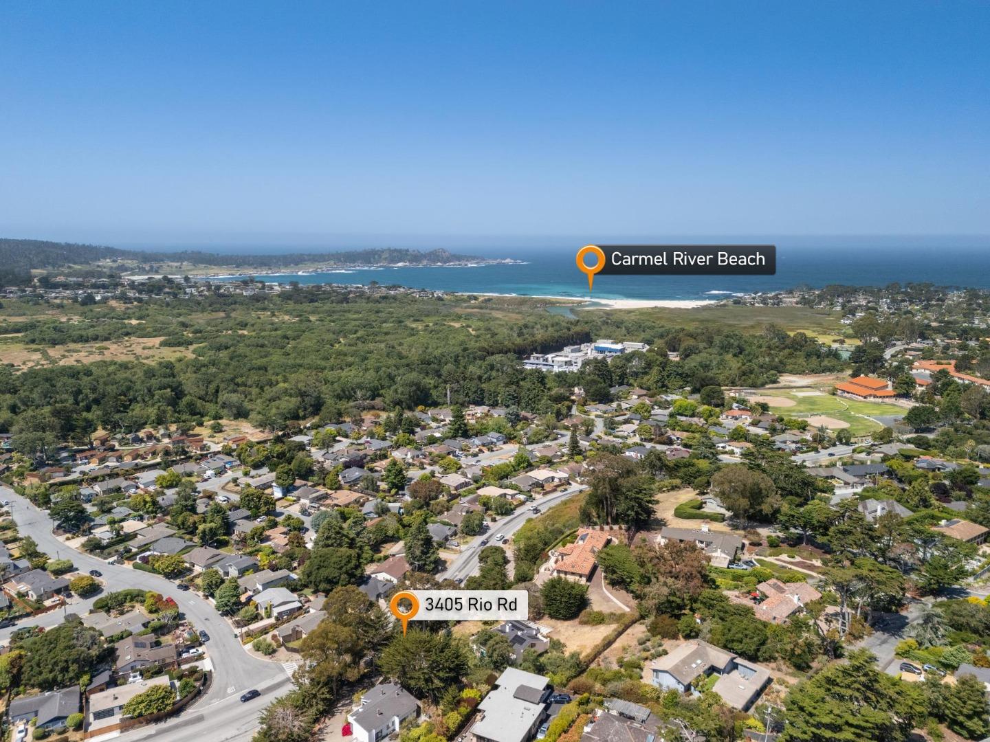 3405 Rio Road Carmel, CA 93923 - Photo 40 of 40 an aerial view of a city