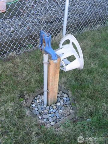 a backyard of a house