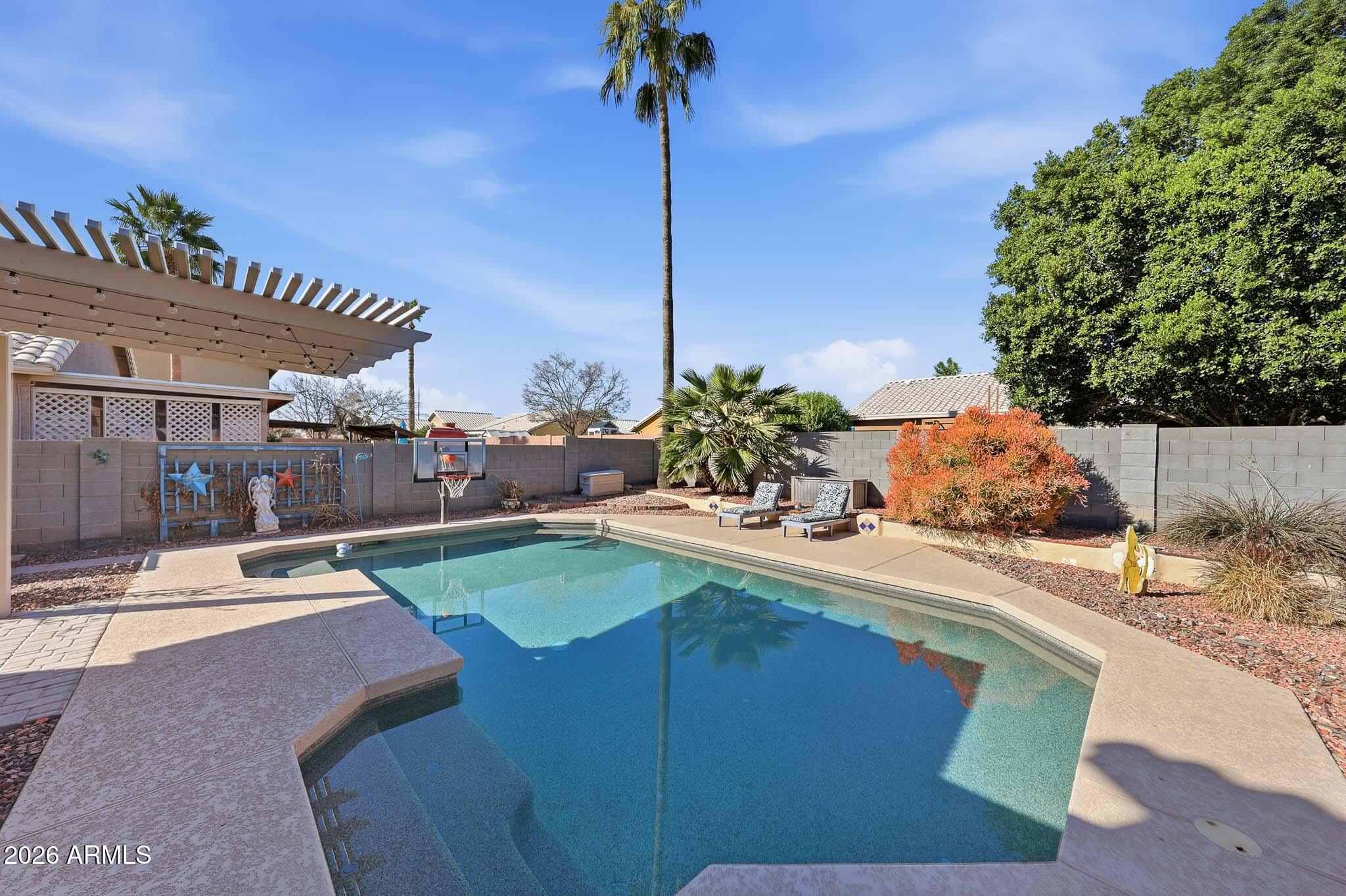 16248 West Hadley Street Goodyear, AZ 85338 - Photo 25 of 55 a view of a backyard