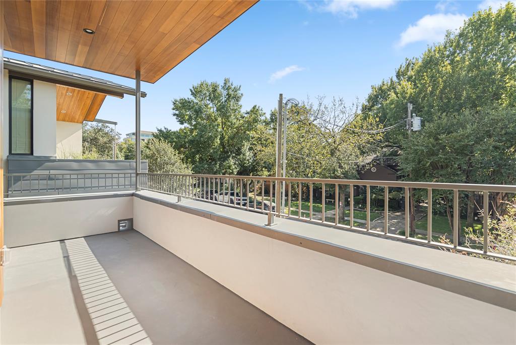 3619 Springbrook Street Dallas, TX 75205 - Photo 11 of 35 a view of balcony with wooden floor and fence