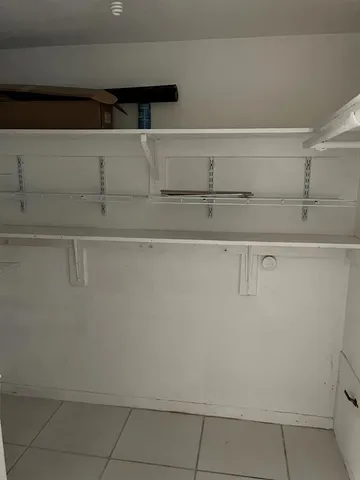 a close view of closet